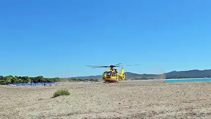 Turista colto da malore a Porto Pino: interviene l'elisoccorso