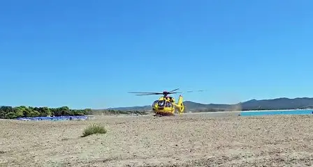 Turista colto da malore a Porto Pino: interviene l'elisoccorso