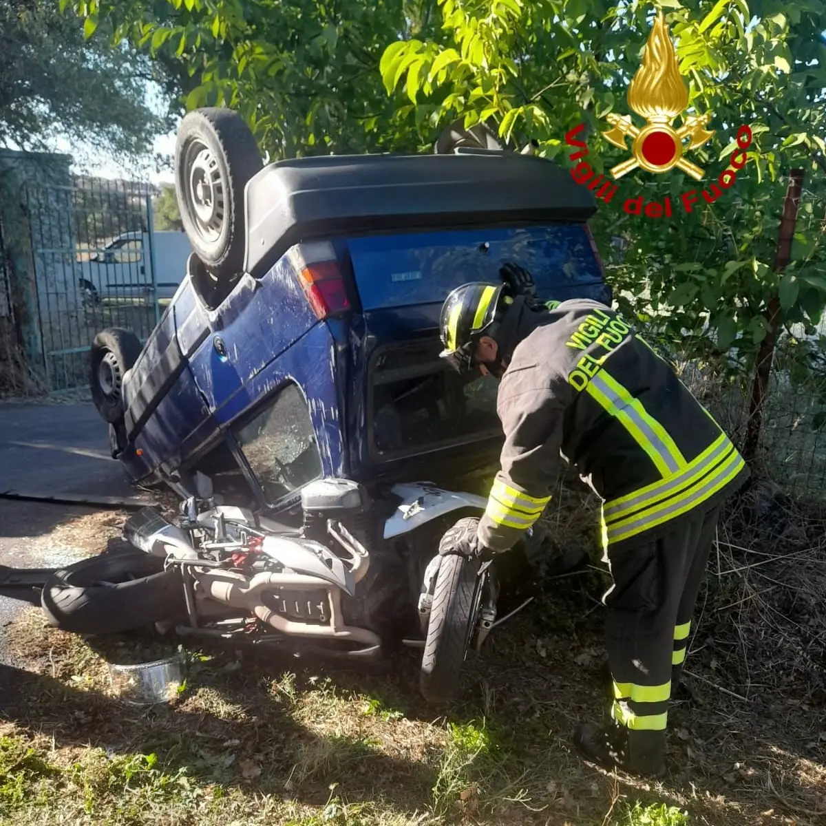 Scontro tra auto e moto a Fonni: grave un turista tedesco