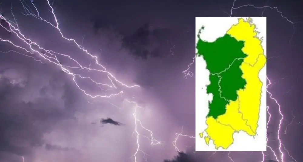 Temporali in Sardegna, allerta gialla sino a martedì sera