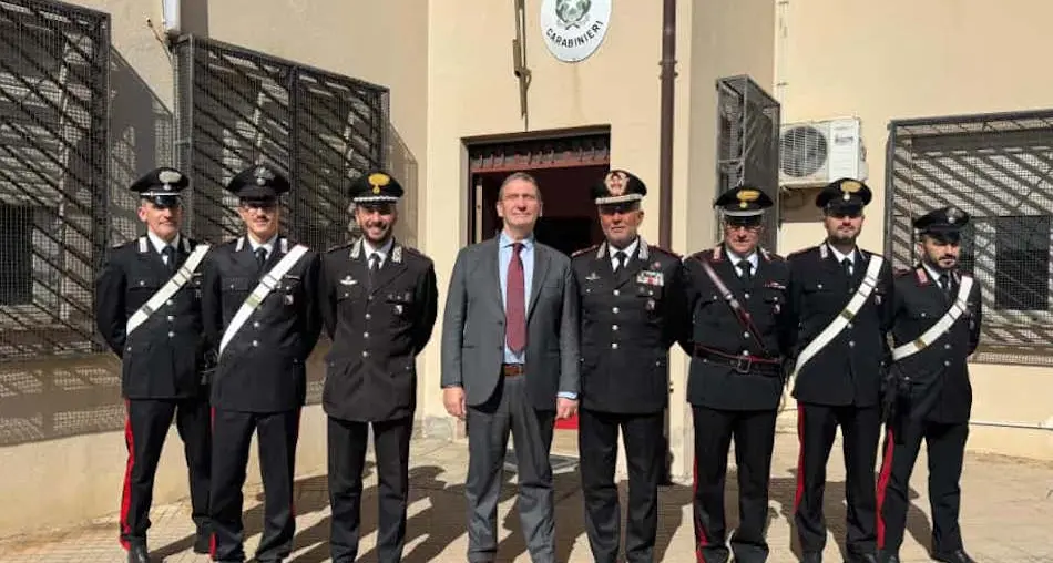 Il Prefetto di Cagliari in visita alla Stazione dei carabinieri di Santadi