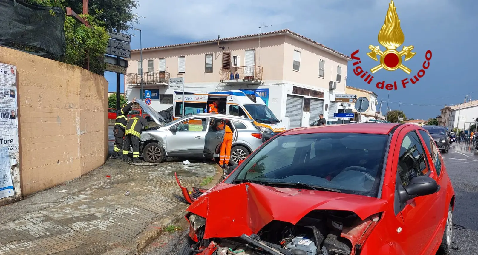 Scontro tra due auto a Posada: quattro feriti in ospedale