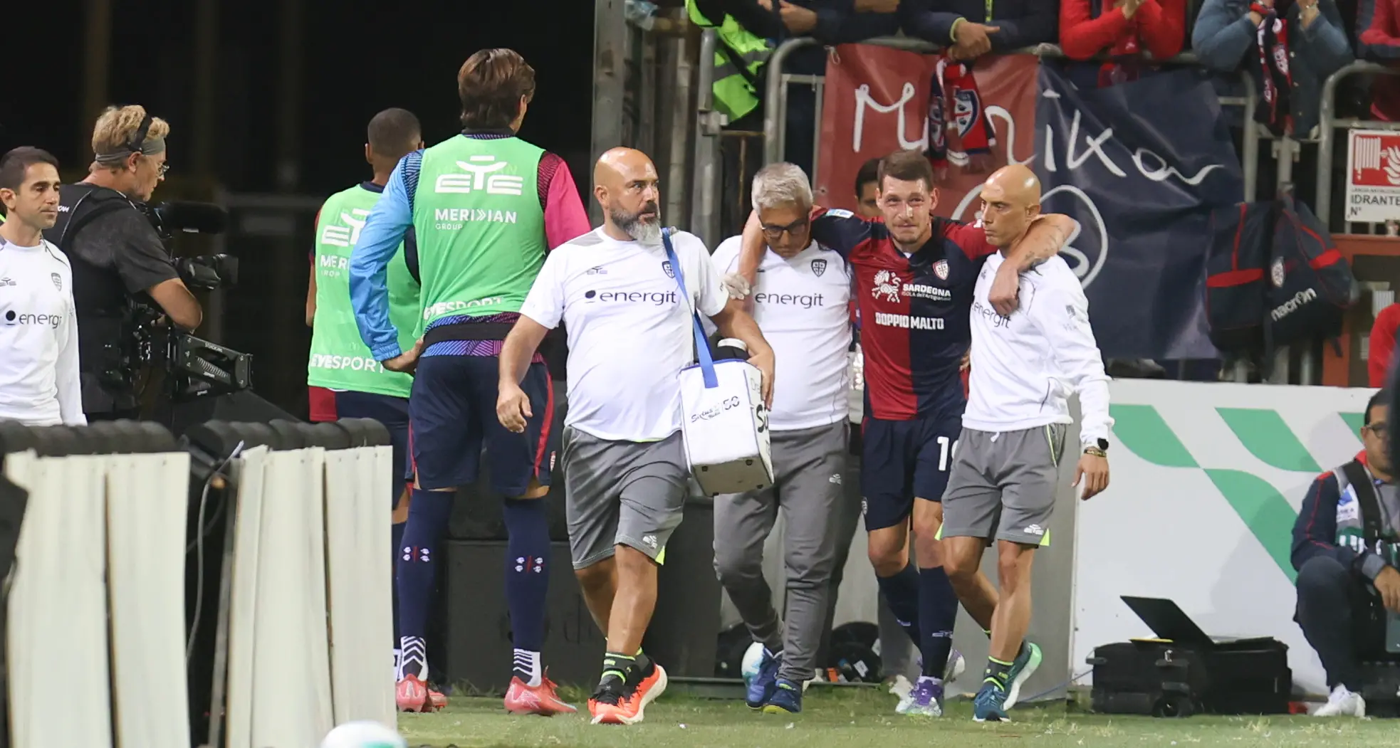 Cagliari, infortunio più grave del previsto per Belotti: lesione al crociato anteriore