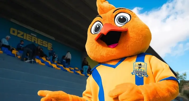 Un tifoso inaspettato per l'Ozierese: i gialloblu presentano \"Ozi\", la mascotte canarino