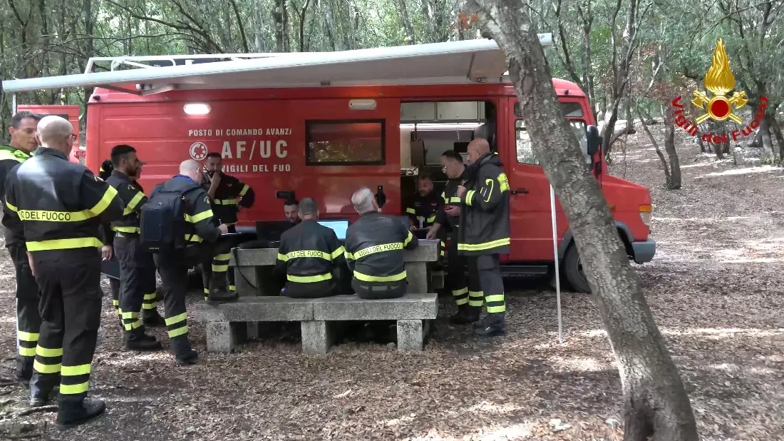 Esercitazione Vigili del fuoco in Sardegna