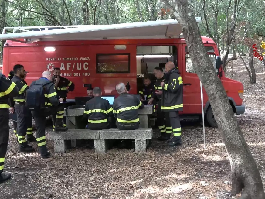 Esercitazione Vigili del fuoco in Sardegna