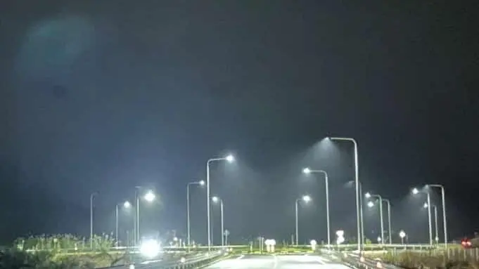 Attivato l'impianto di illuminazione nella rotatoria di Tortolì della Nuova Orientale Sarda