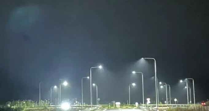 Attivato l'impianto di illuminazione nella rotatoria di Tortolì della Nuova Orientale Sarda