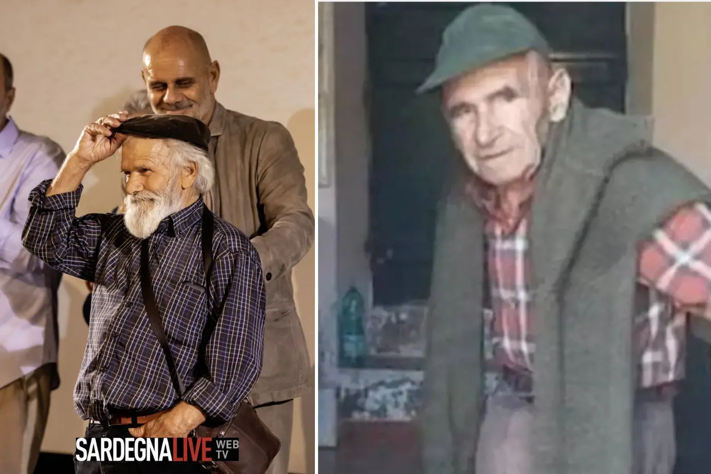 <p>A sinistra l\\'attore Giuseppe Ignazio Loi, a destra Ovidio Marras</p>\\n