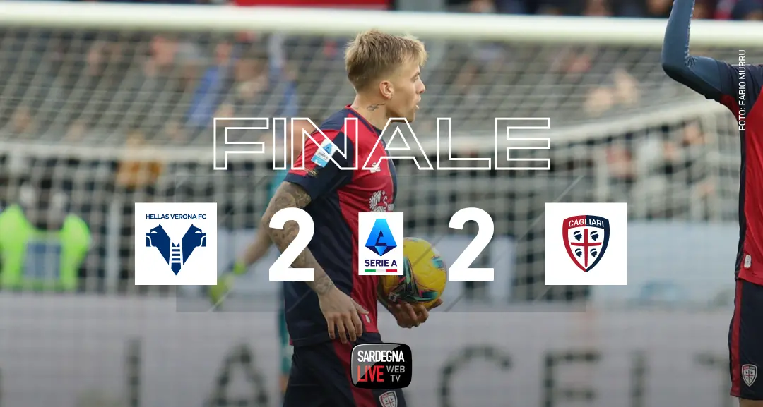 Verona-Cagliari 2-2, Felici regala un punto ormai insperato