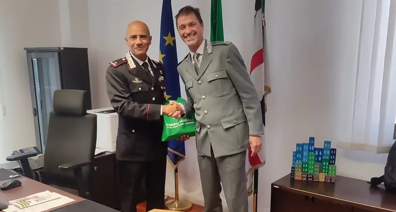 Il Comandante della Legione Carabinieri Sardegna in visita al Corpo Forestale