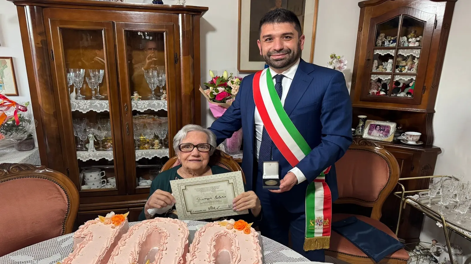 Cagliari festeggia una nuova centenaria, la signora Giuseppa Salaris