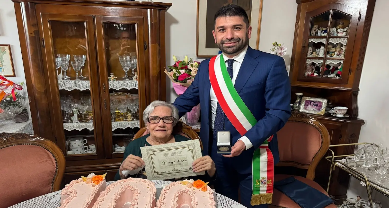 Cagliari festeggia una nuova centenaria, la signora Giuseppa Salaris