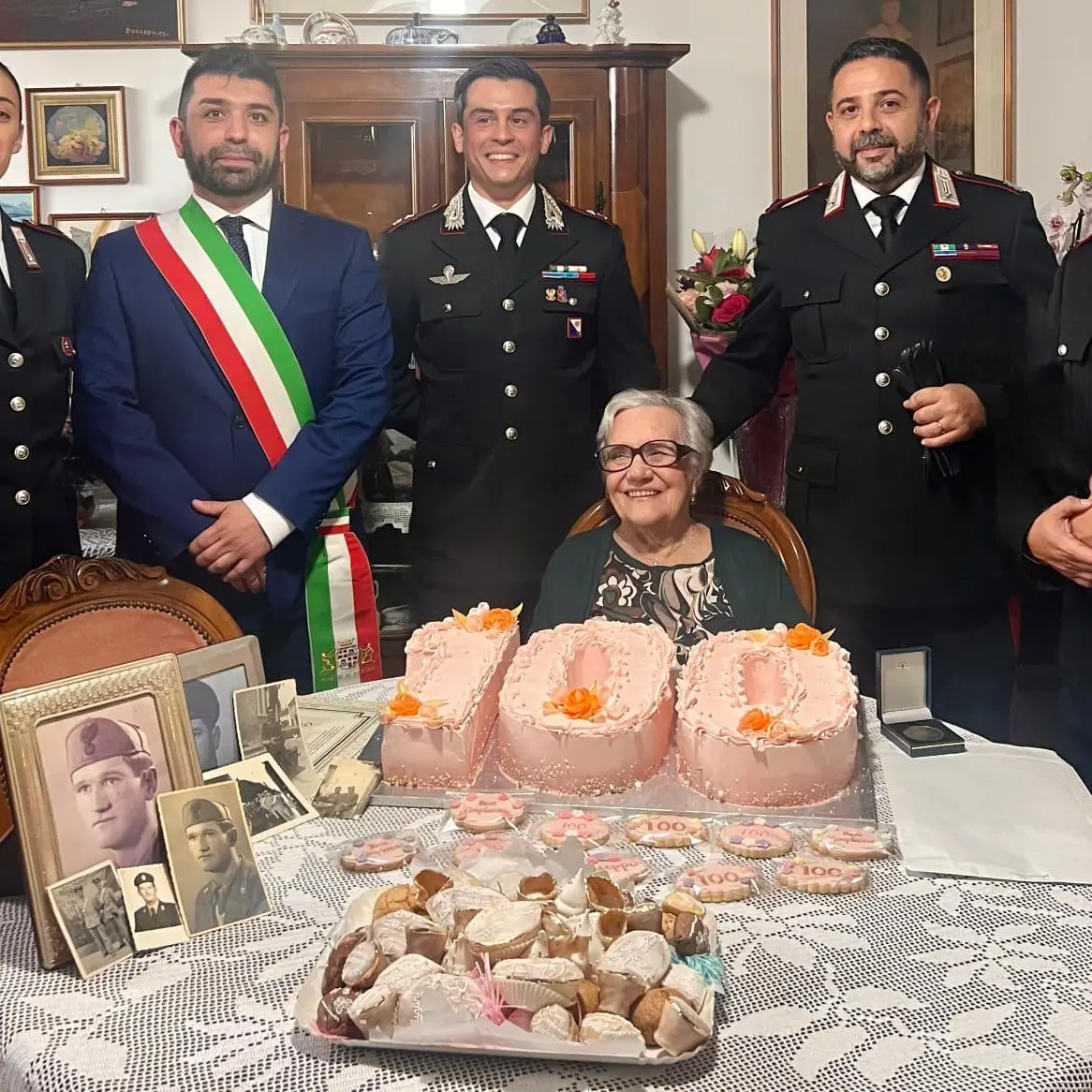 Cagliari celebra i 100 anni di Giuseppa Salaris, vedova di un carabiniere