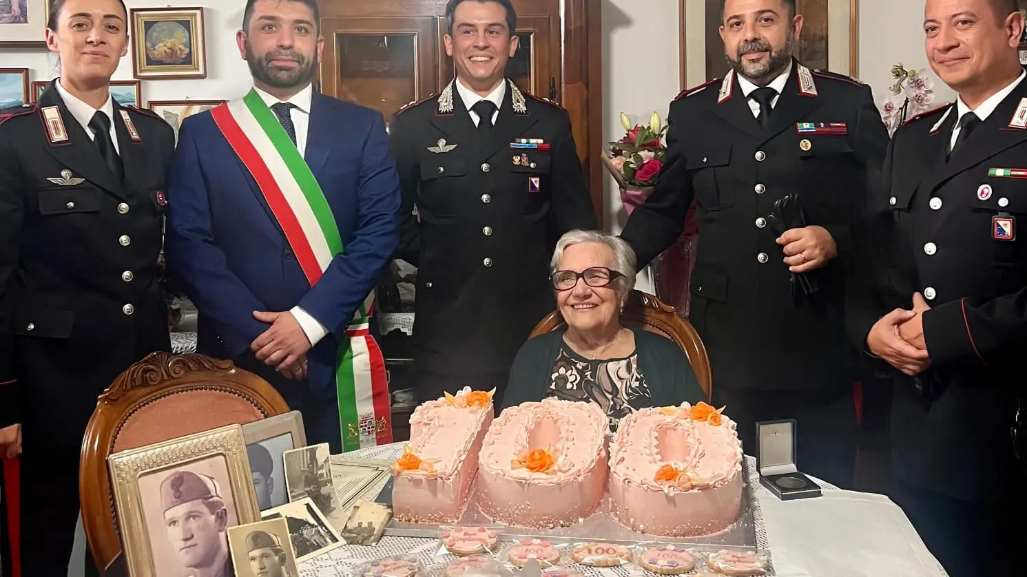 Cagliari celebra i 100 anni di Giuseppa Salaris, vedova di un carabiniere