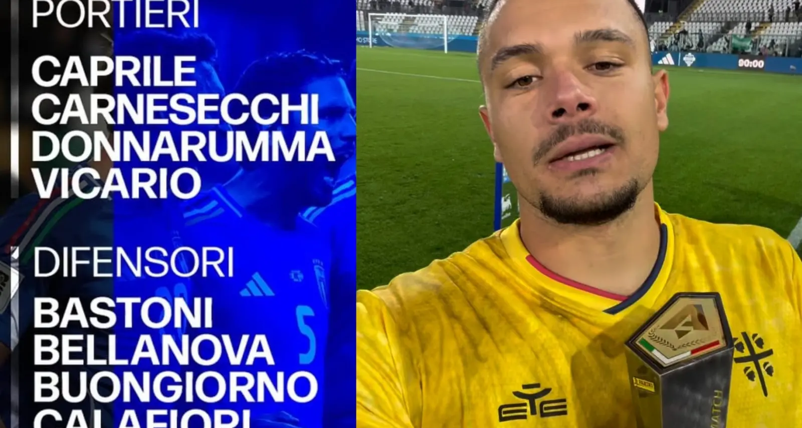 Superman Caprile festeggia la Nazionale con una prestazione da Mvp