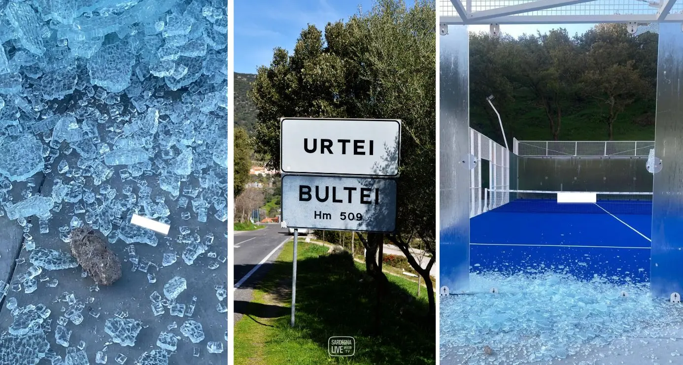 Bultei, in frantumi la vetrata del campo da padel, il sindaco: \"Non è così che si gioca\"
