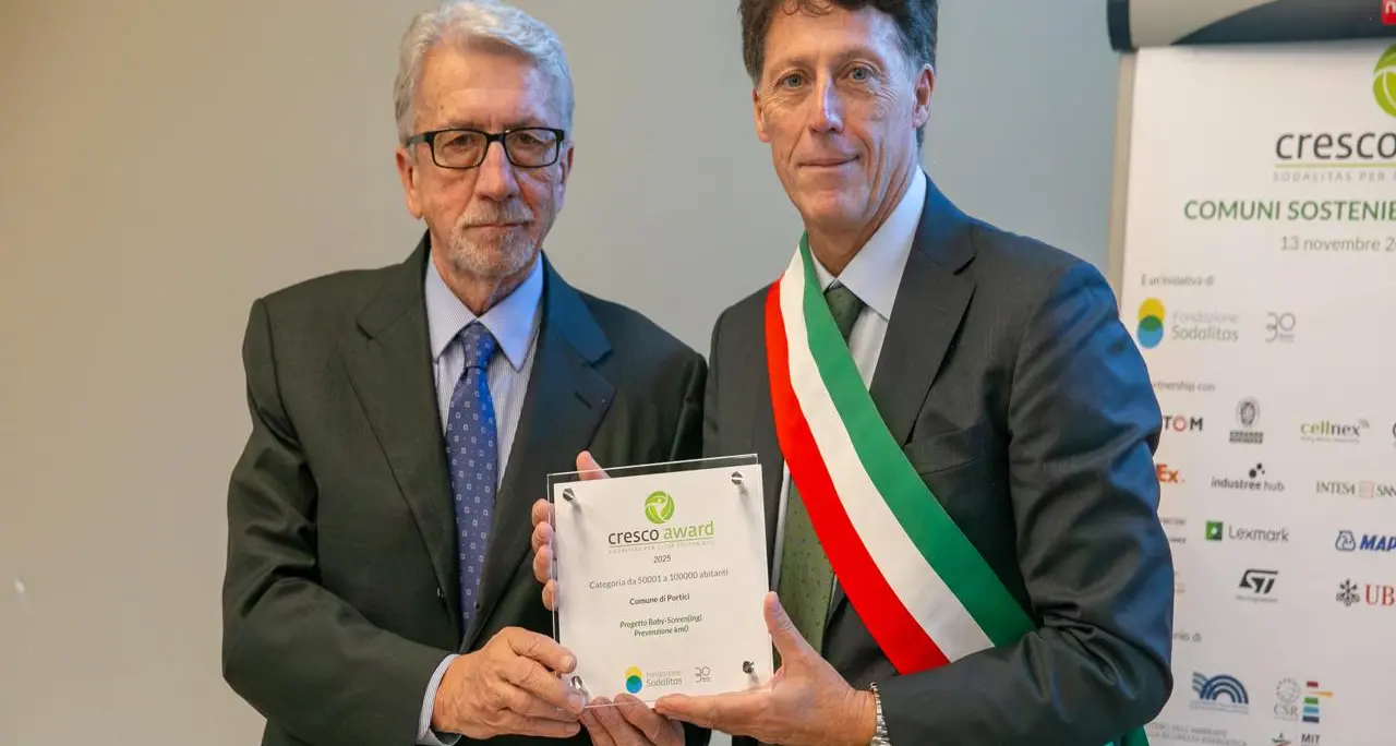 Sostenibilità: Cresco Award, Portici premiata per progetto 'Baby Screen'
