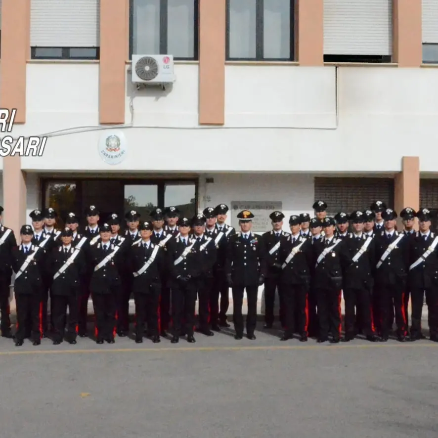 Il Comando Provinciale di Sassari riceve 33 nuovi carabinieri