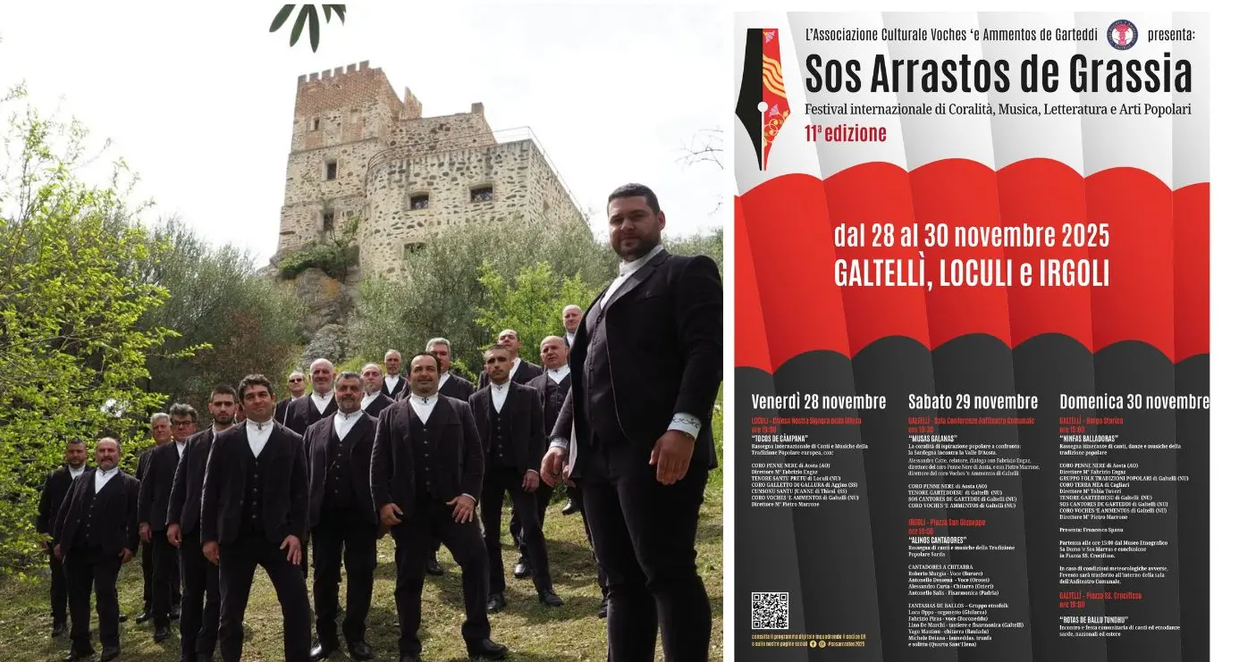“Sos Arrastos de Grassia”: tre giorni di coralità, memoria e tradizioni tra Galtellì, Loculi e Irgoli