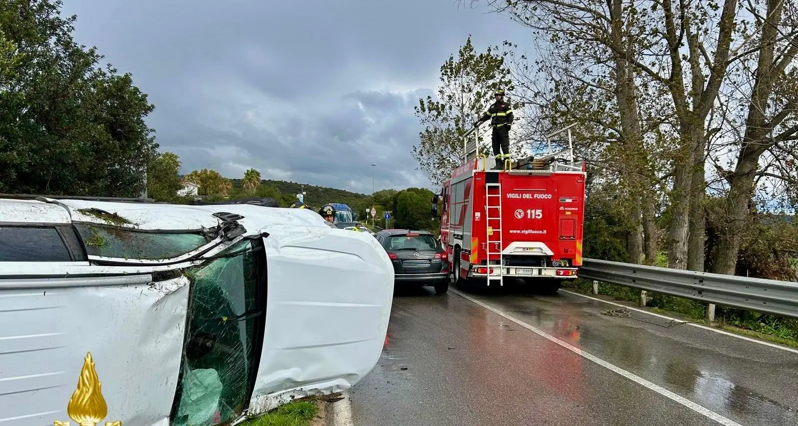 Incidente stradale vicino a Golfo Aranci: traffico in tilt sulla SS 125