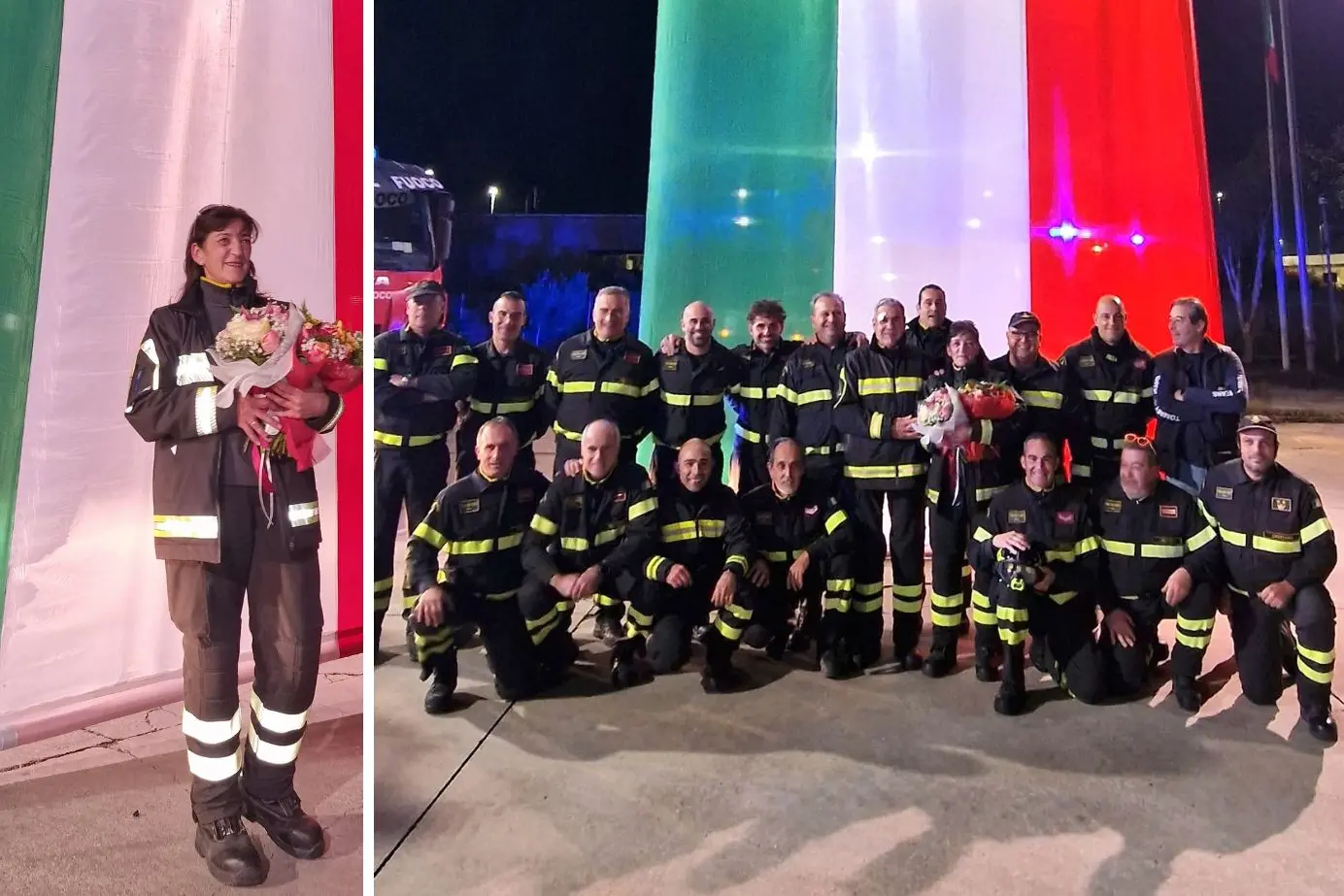 Oristano. Dopo 28 anni, Antonietta Corriga saluta il reparto operativo dei Vigili del Fuoco