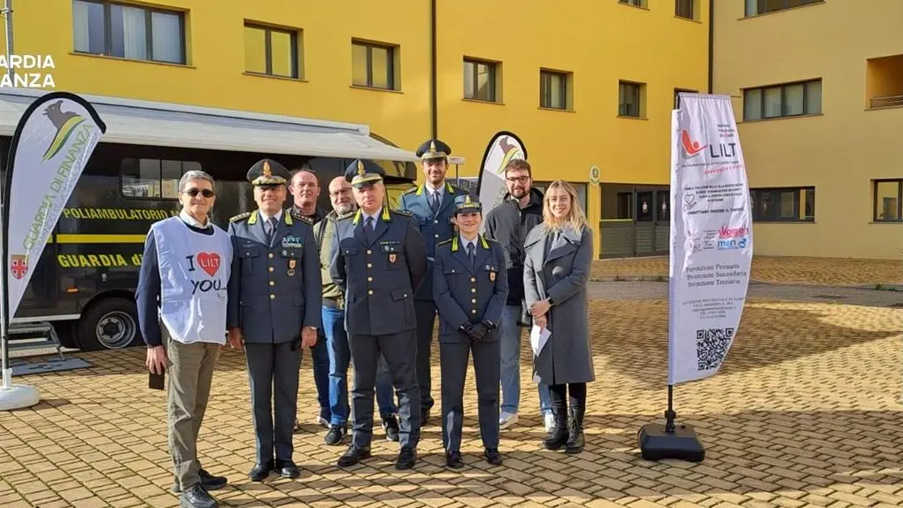 Guardia di Finanza Sardegna: campagna di prevenzione sanitaria per i militari