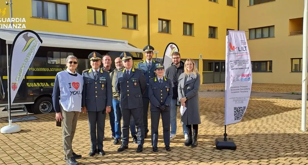 Guardia di Finanza Sardegna: campagna di prevenzione sanitaria per i militari