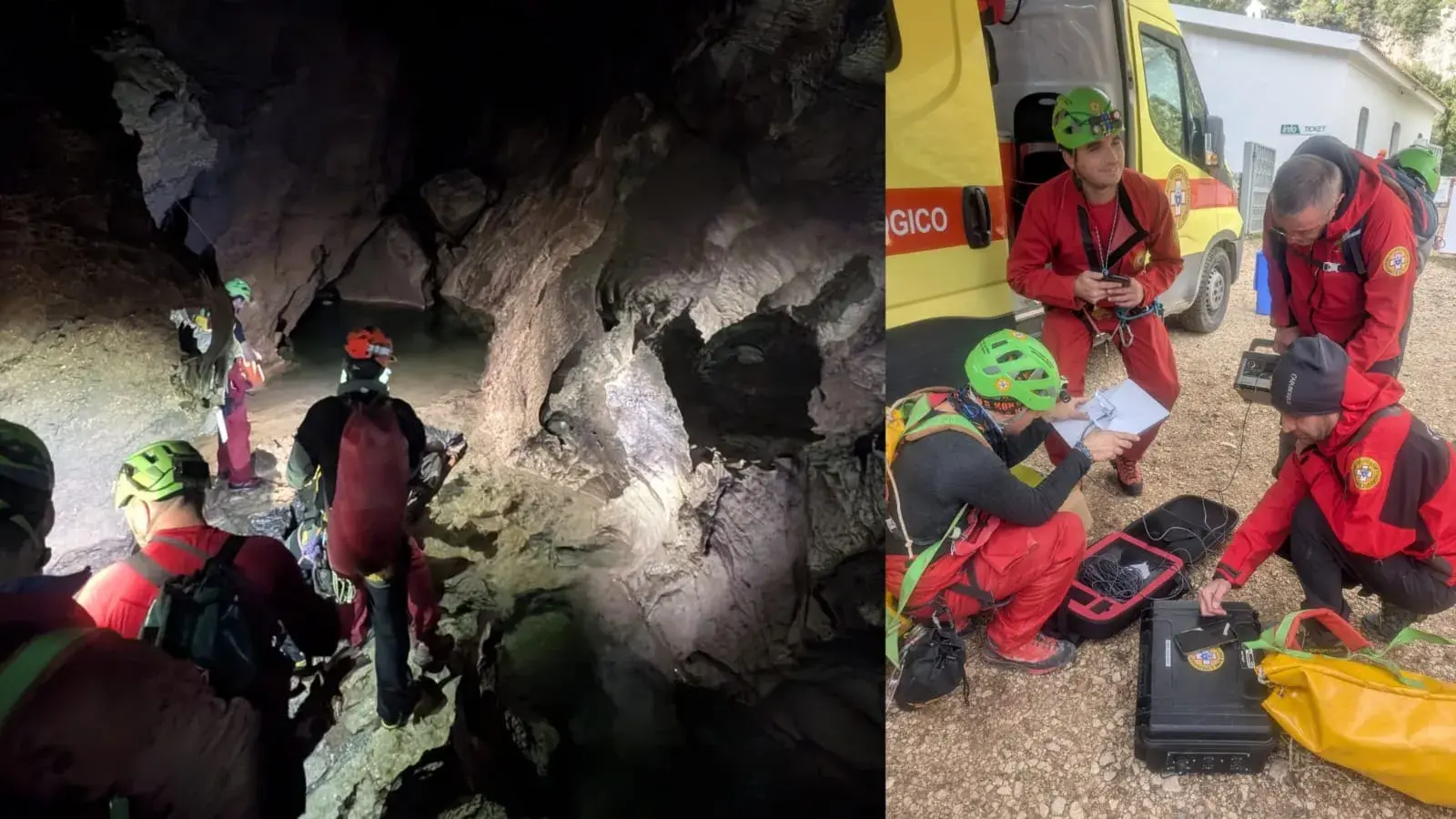 Soccorso Alpino in azione a Oliena: simulato il recupero di un infortunato nella grotta Su Bentu