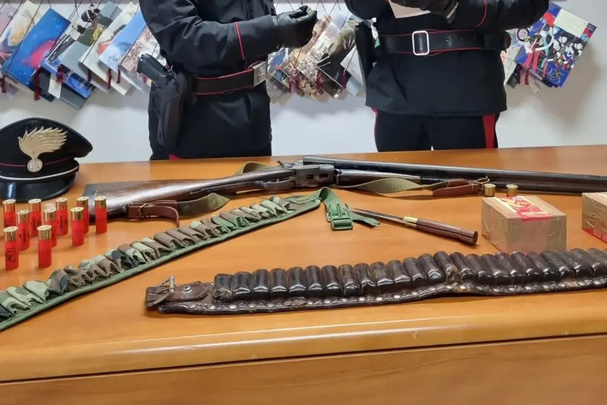 Sequestrate armi e munizioni a Gonnosfanadiga: scatta l'arresto