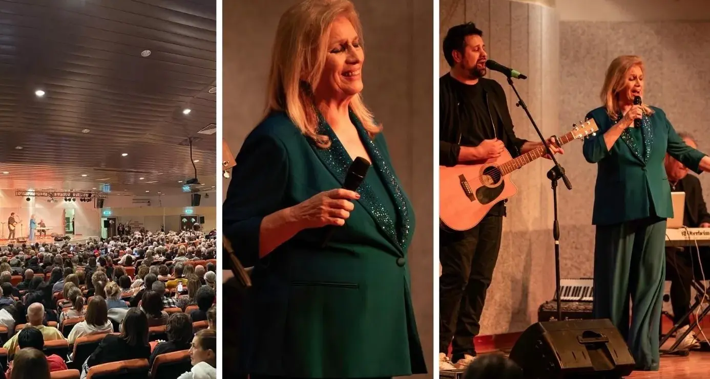 Iva Zanicchi incanta Cagliari: applausi alla Fiera per il grande ritorno dopo 50 anni