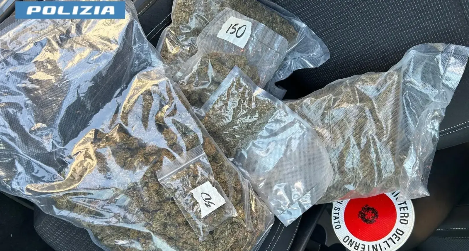 Maxi operazione antidroga a Oristano: sequestrati 12 chili di marijuana, 4 indagati