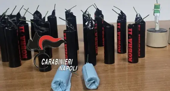 Ventinove ordigni artigianali in auto con a bordo due bambini: arrestati due genitori