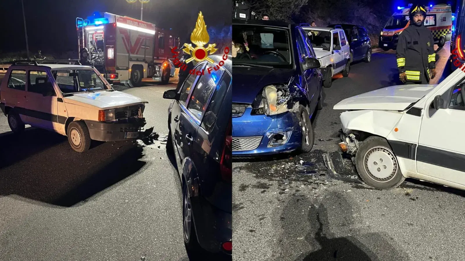 Scontro frontale alle porte di Nuoro: quattro persone coinvolte