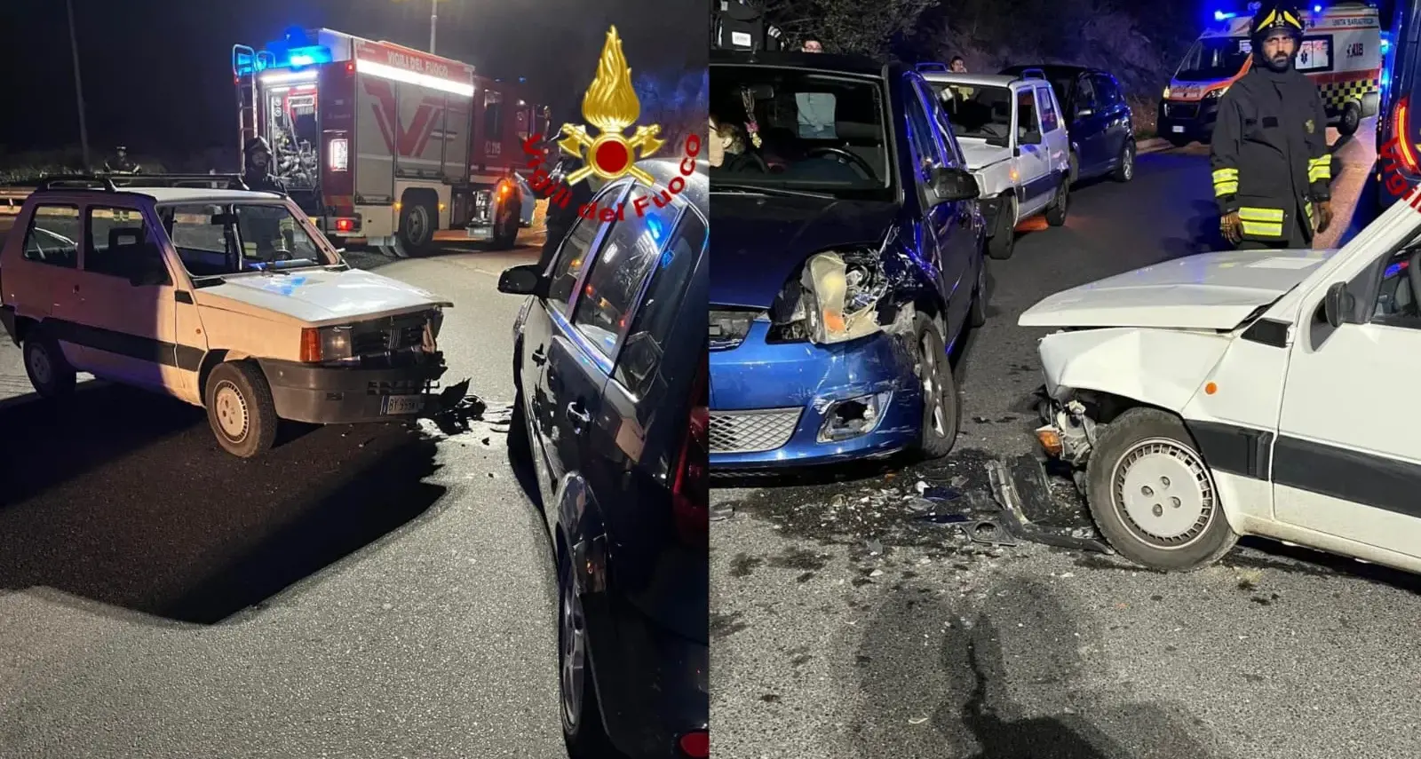 Scontro frontale alle porte di Nuoro: quattro persone coinvolte