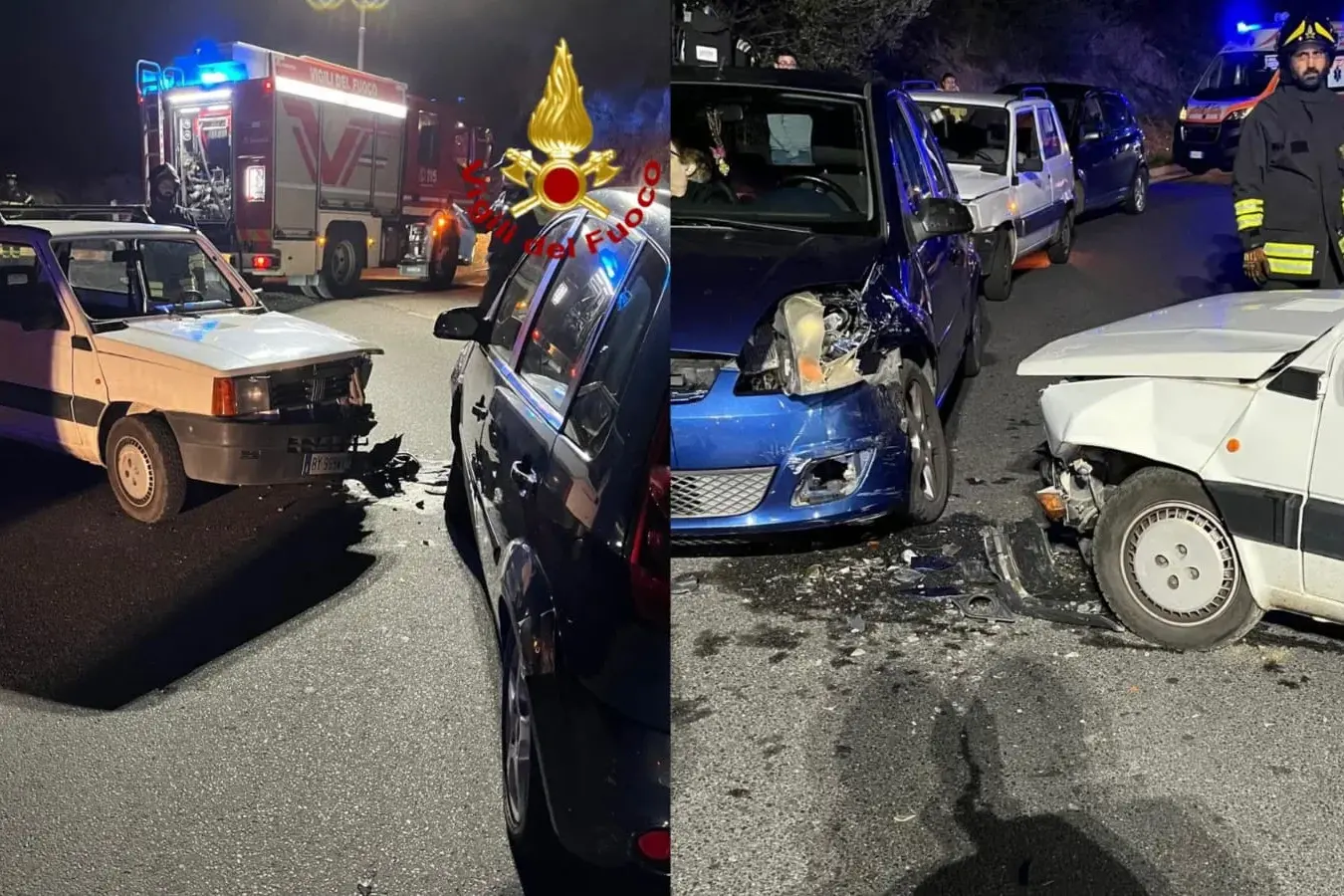 Scontro frontale alle porte di Nuoro: quattro persone coinvolte