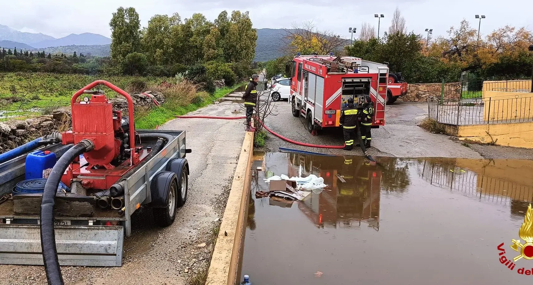 Maltempo nel Nuorese, decine di interventi dei Vigili del Fuoco: colpite Baronia e Ogliastra