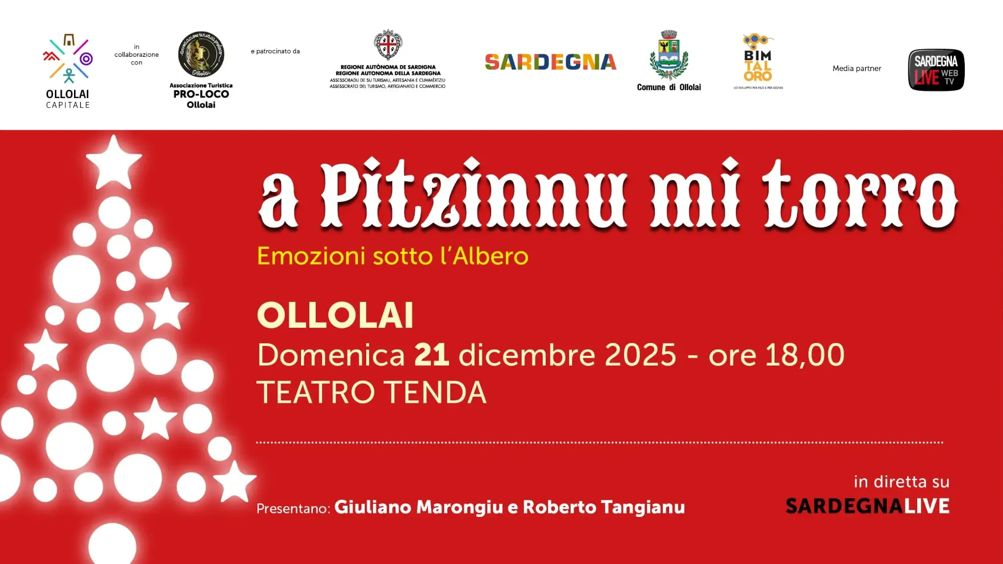 Ollolai, “A pitzinnu mi torro”: emozioni sotto l’albero con la musica dei più piccoli