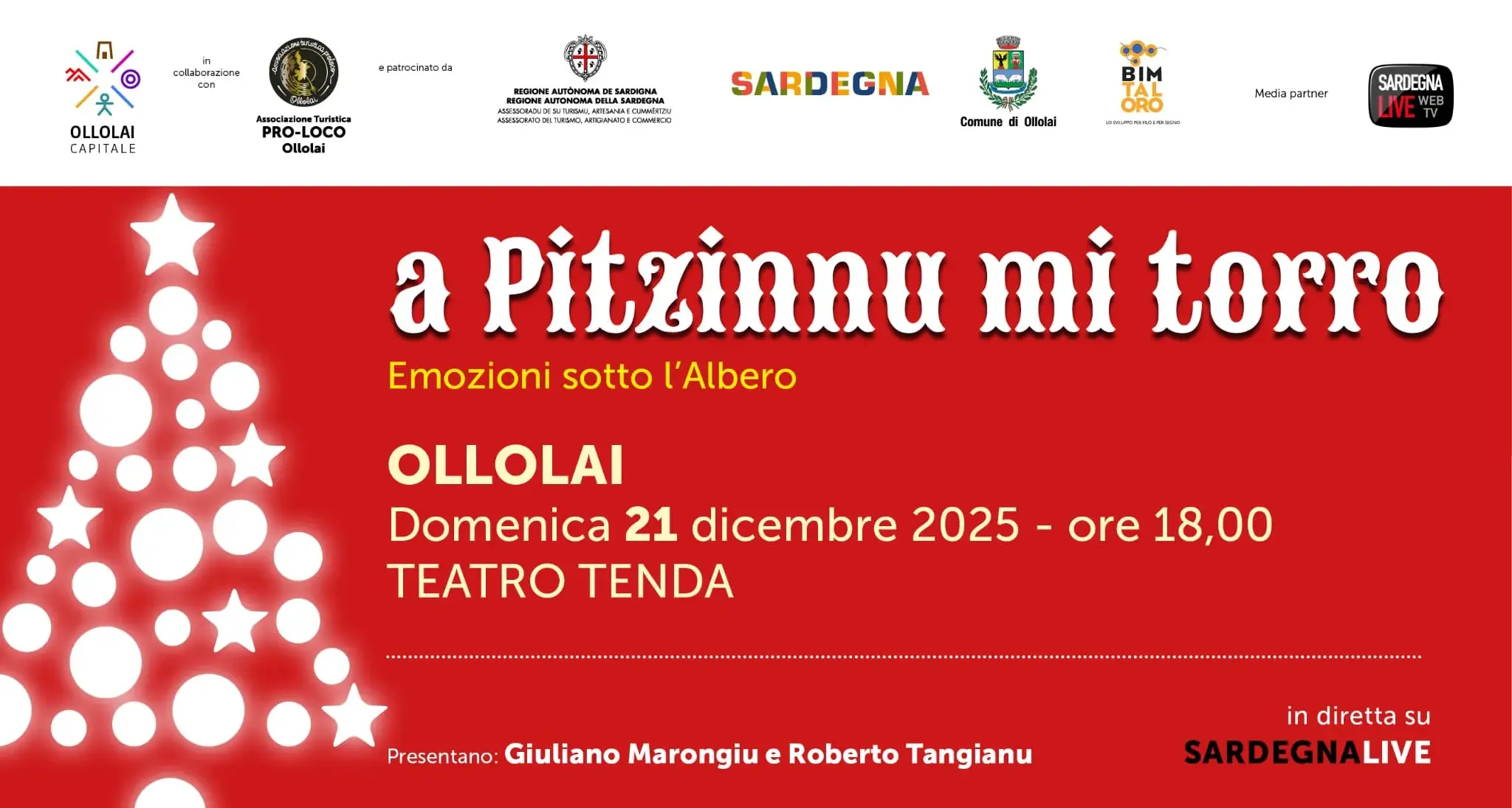 Ollolai, “A pitzinnu mi torro”: emozioni sotto l’albero con la musica dei più piccoli