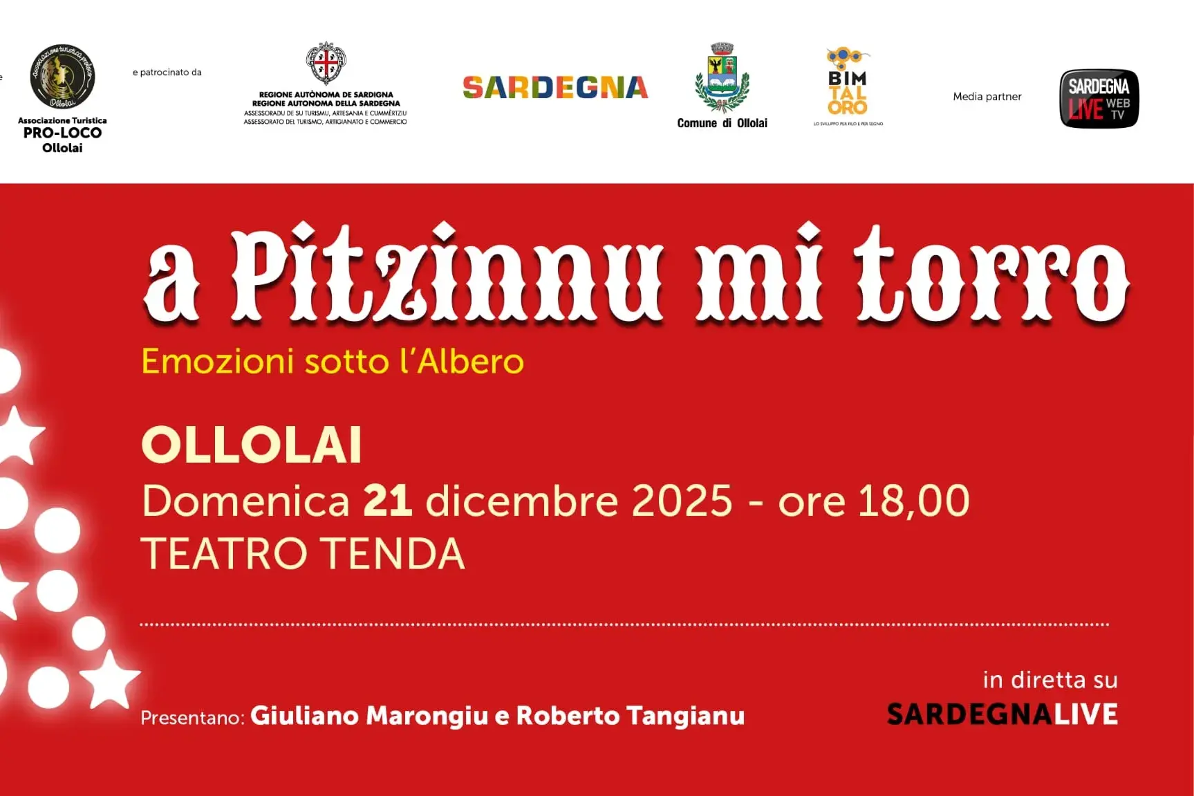 Ollolai, “A pitzinnu mi torro”: emozioni sotto l’albero con la musica dei più piccoli