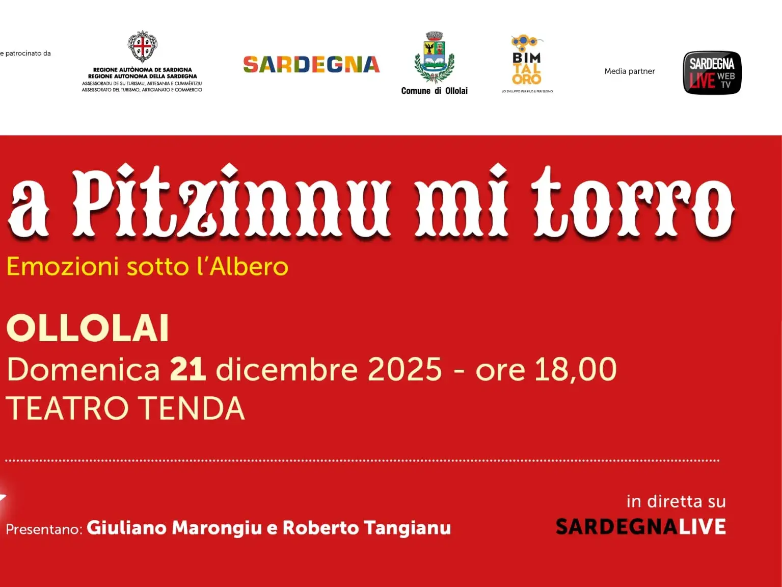 Ollolai, “A pitzinnu mi torro”: emozioni sotto l’albero con la musica dei più piccoli