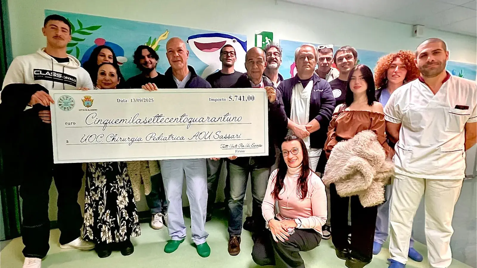 Oltre 5mila euro donati alla Chirurgia pediatrica e neonatale di Sassari