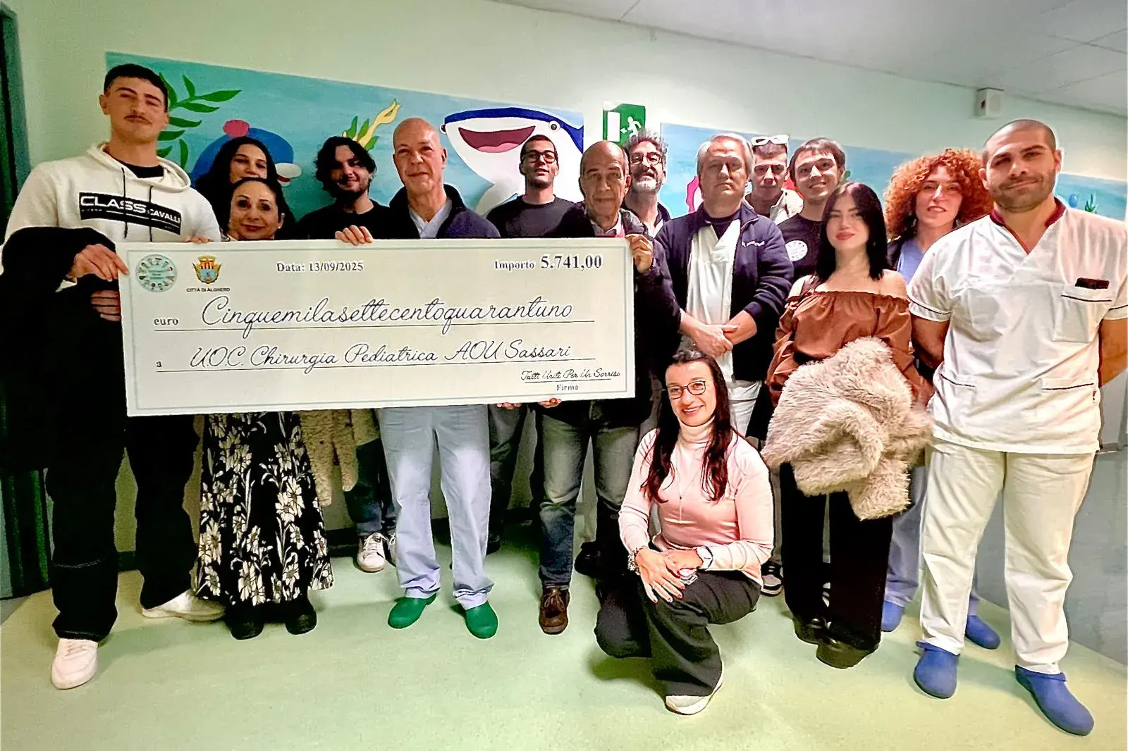 Oltre 5mila euro donati alla Chirurgia pediatrica e neonatale di Sassari