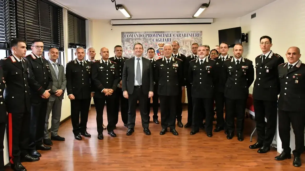 Auguri di Natale al Comando dei Carabinieri di Cagliari