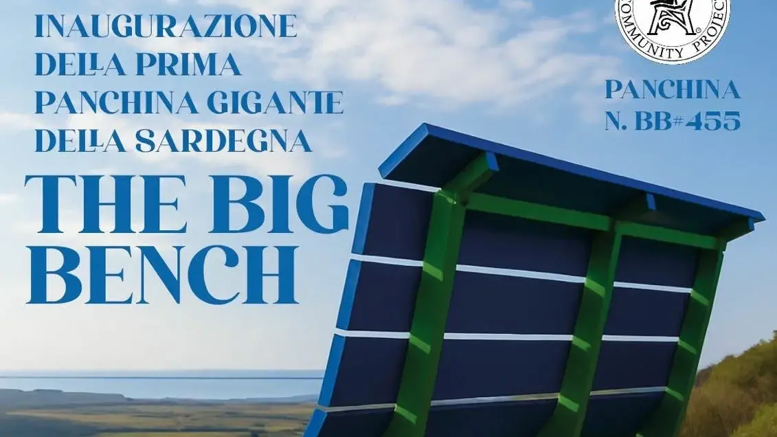 Tra storia e natura: a Carbonia l'inaugurazione della prima Panchina Gigante in Sardegna