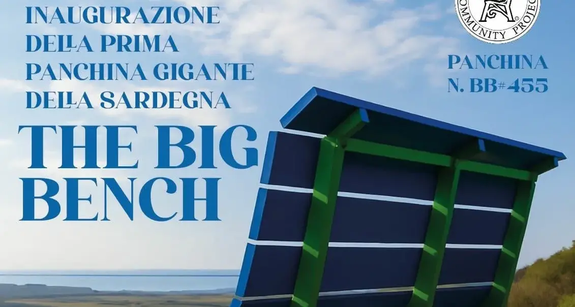 Tra storia e natura: a Carbonia l'inaugurazione della prima Panchina Gigante in Sardegna