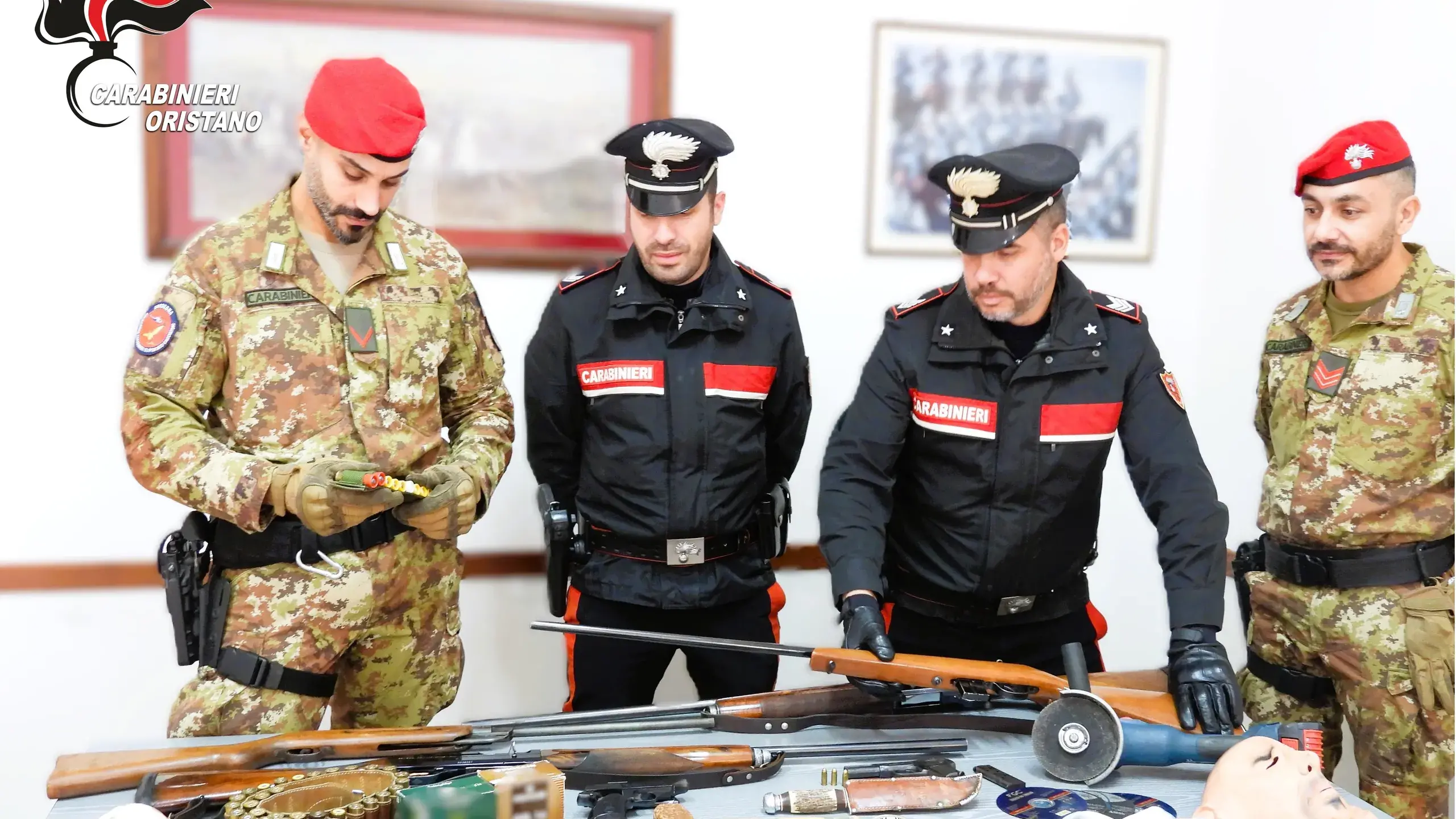 Furto di armi a casa di un pensionato a Sorradile: tre arresti dopo un inseguimento