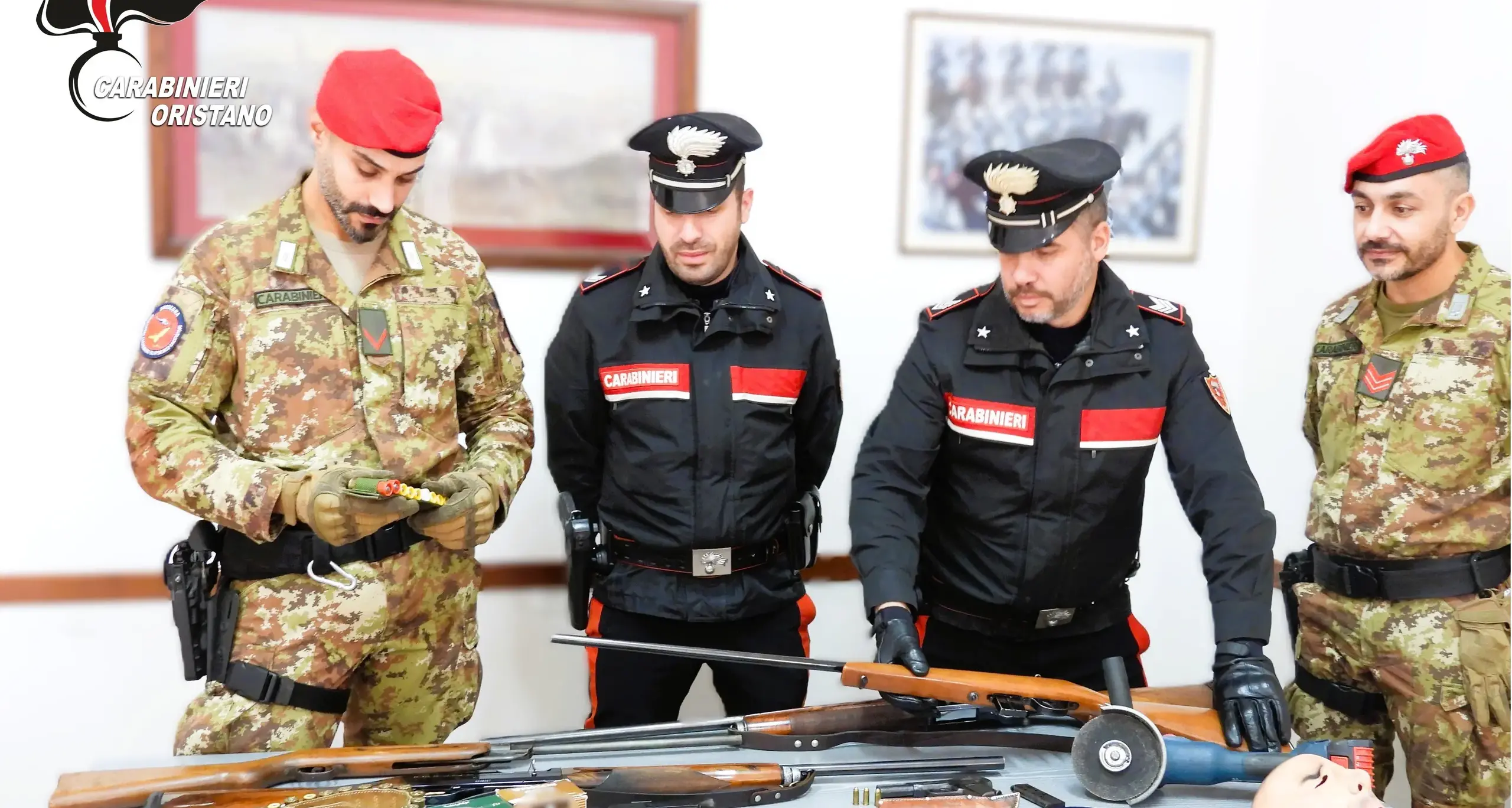 Furto di armi a casa di un pensionato a Sorradile: tre arresti dopo un inseguimento