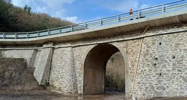 Conclusi i lavori sul ponte “Sa Codina” nella Statale 128 a Tonara