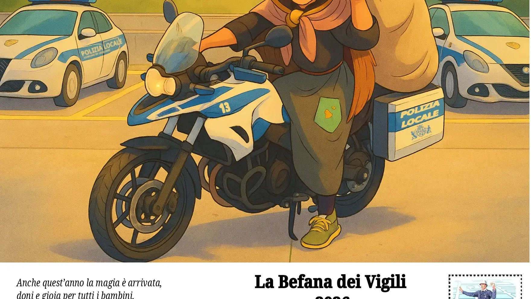 La Befana dei Vigili: doni e speranza per i bambini in ospedale a Cagliari